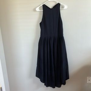 Banana Republic Navy A-line Midi Dress